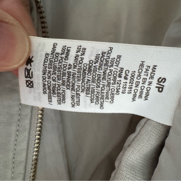 Dynamite Taupe Faux Suede Moto Jacket women’s Small❤️Moto Style, Luxe Feel 🖤 - Picture 5 of 6